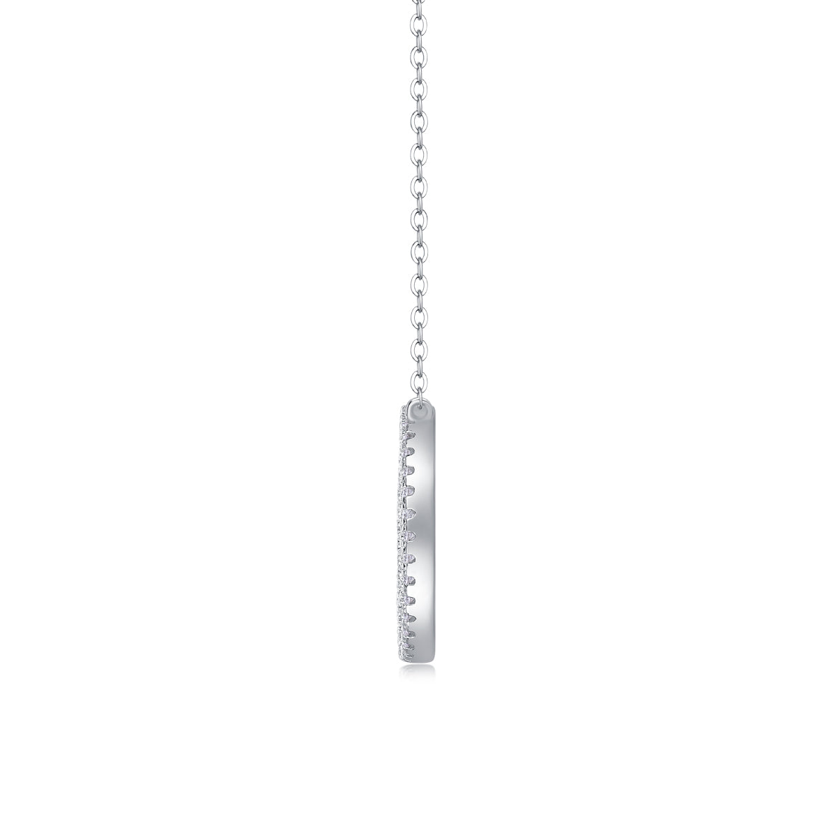 S925 Sterling Silver Moissanite Pendant Necklace Fashion Jewelry