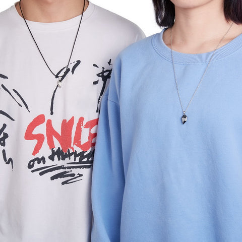 Minimalist Magnetic Heart Pendant Necklace for Couples