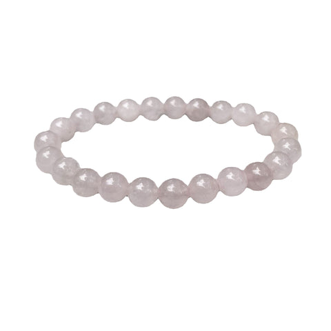 Minimalist Rose Stone Beaded Bracelet for Women
