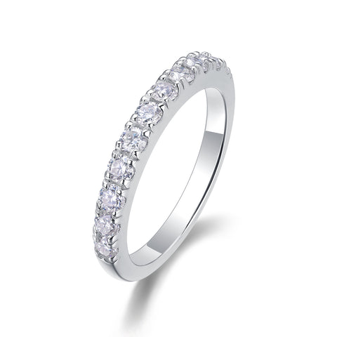 S925 Silver Moissanite Ring Luxury Parallel World Design