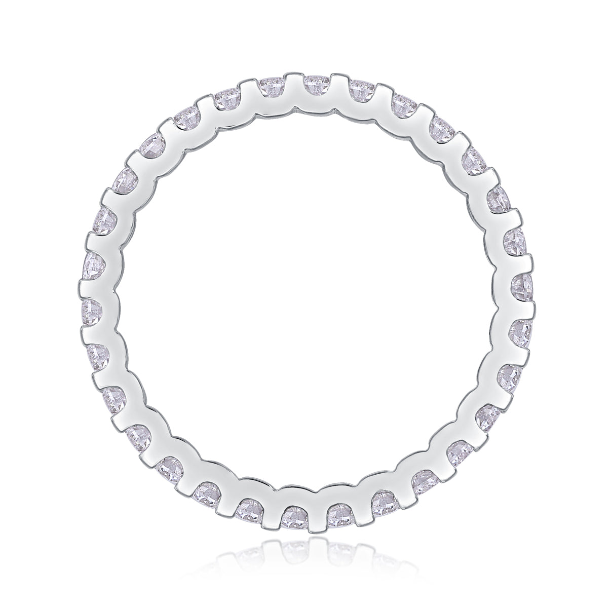 1Wish Moissanite Silver Ring Luxury Fashion Band