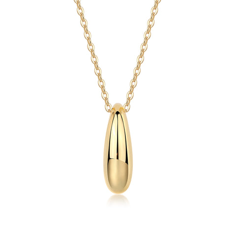 1First Encounter Moissanite Pendant Necklace in S925 Sterling Silver with Gold Plating Modern Elegant Jewelry
