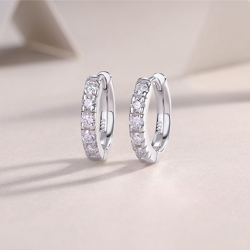 1Summer Iced Tea S925 Sterling Silver Moissanite Stud Earrings - 5