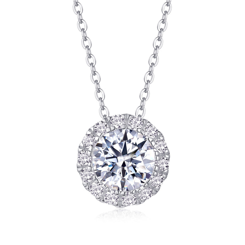 Legend Of The Starry Night 2-Carat Moissanite Pendant Necklace in S925 Silver - 2