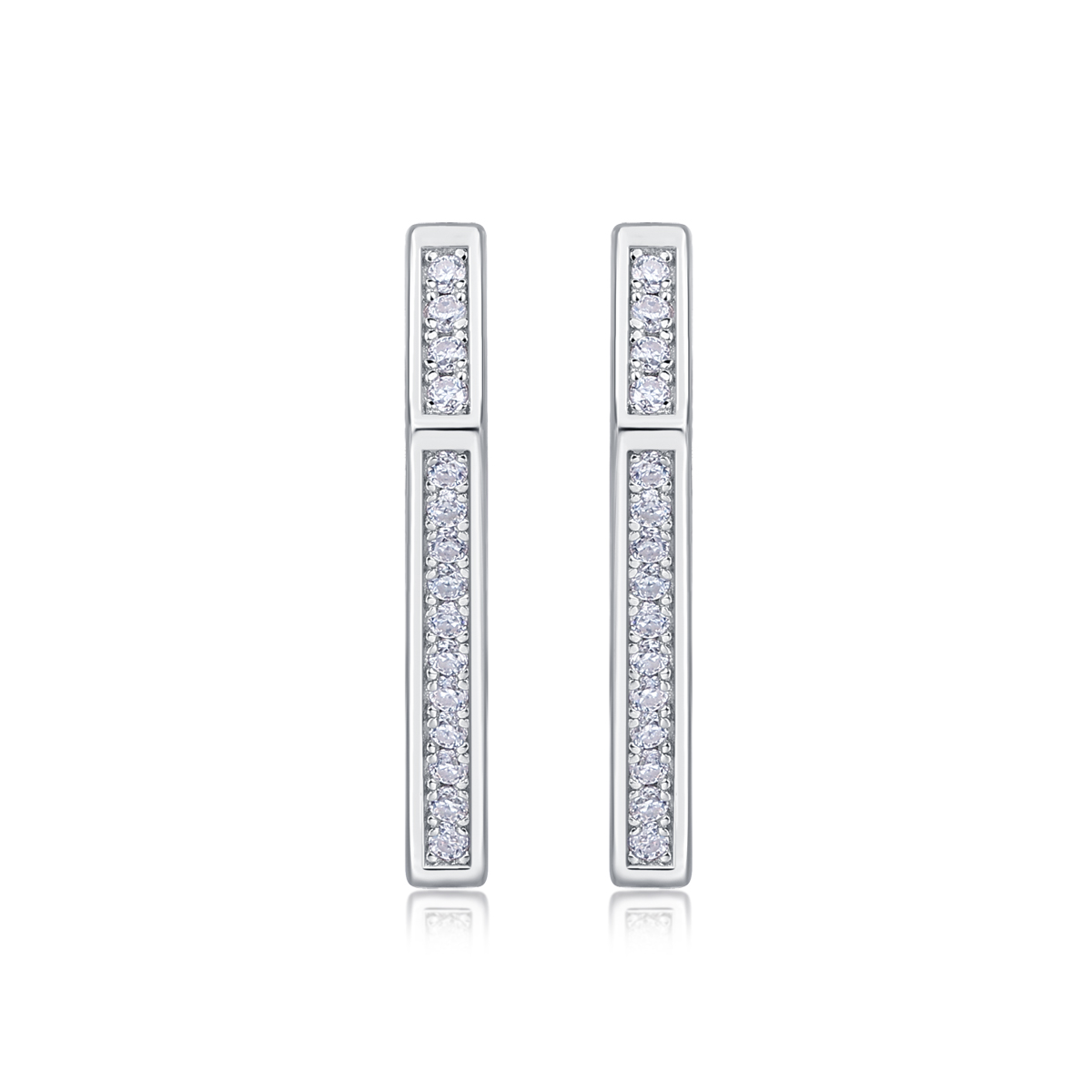 1Coronation S925 Sterling Silver Moissanite Stud Earrings Fashion Jewelry