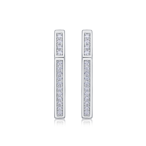 1Coronation S925 Sterling Silver Moissanite Stud Earrings Fashion Jewelry