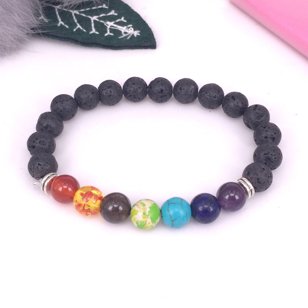 Black Onyx Beaded Bracelet for Women