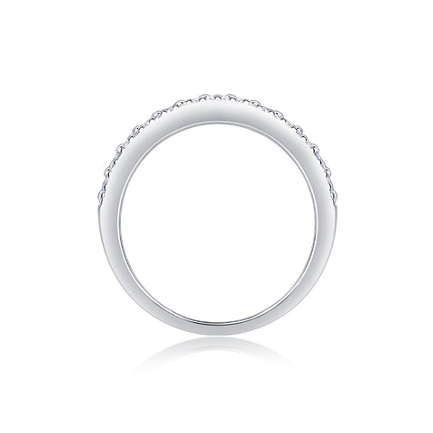 Multi-row Moissanite Silver Ring Luxury Fashion Fine Jewelry
