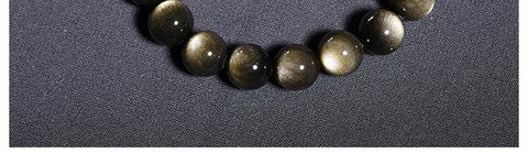 Natural Laps Gold-Tone Beaded Bracelet Unisex Fashion Jewelry