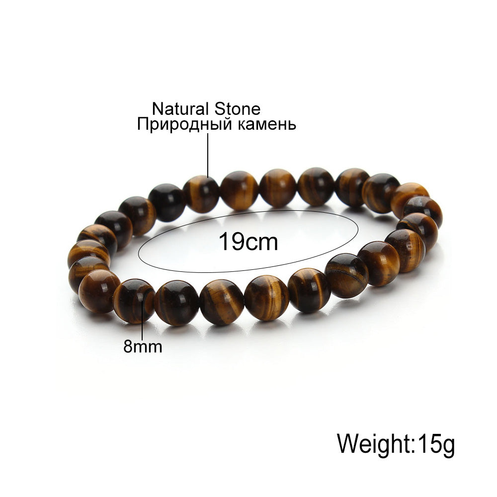 Blue Aventurine and Sandstone Beaded Bracelet for Women