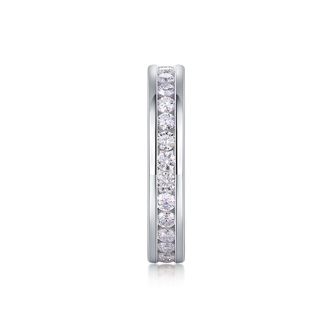 S925 Silver Moissanite Ring Luxury Fashion Band Minimalist Design
