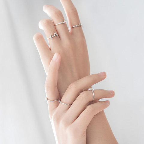Minimalist Zodiac Sign Silver Ring for Everyday Wear