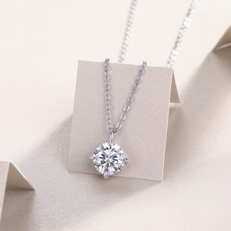 2-Carat Moissanite Pendant Necklace in S925 Silver - 2