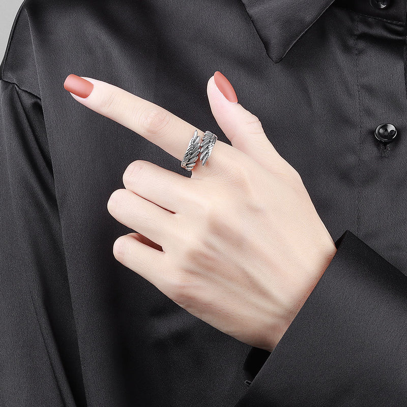 Love Couple Angel Wings Ring & Bracelet Collection - 6
