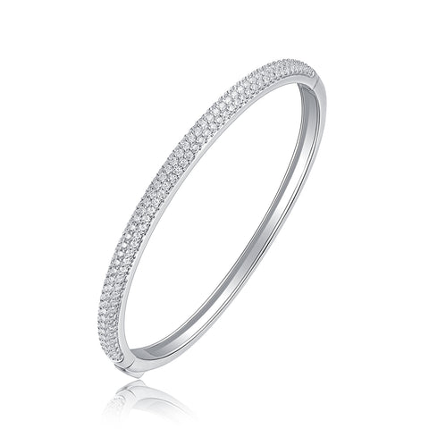 1Monologue S925 Silver Moissanite Bracelet Elegant Minimalist Fine Jewelry