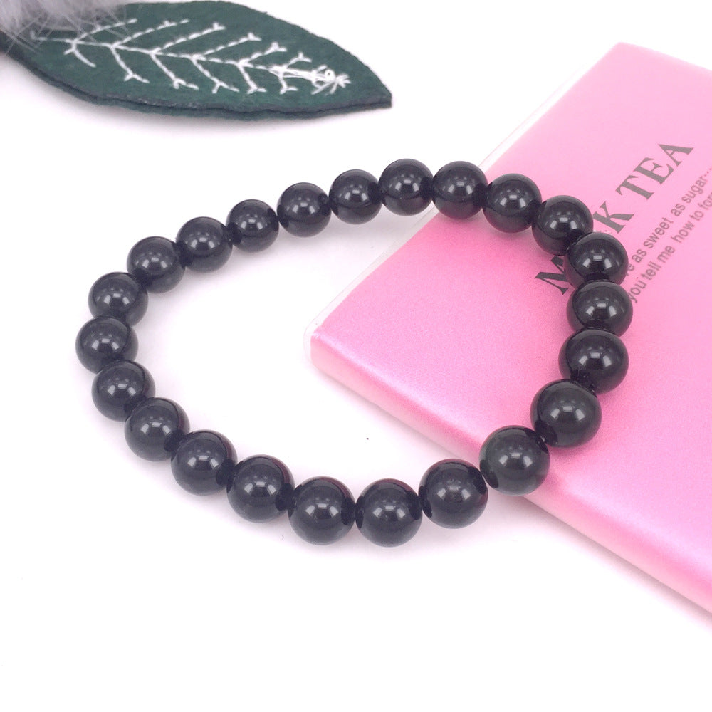 Black Onyx Beaded Bracelet for Women