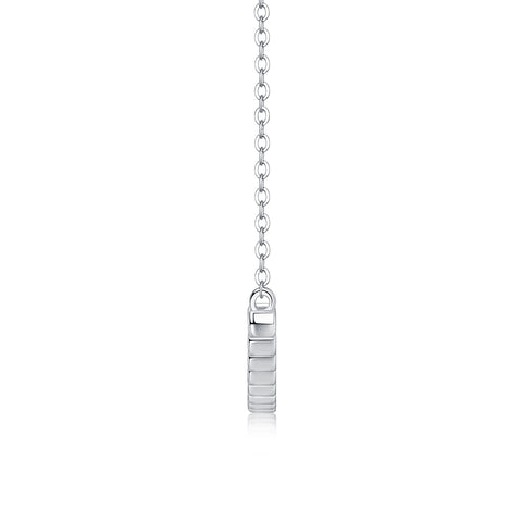 S925 Sterling Silver Moissanite Pendant Necklace Set Elegant Minimalist Design