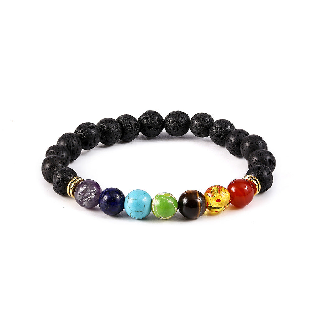 Black Onyx Beaded Bracelet for Women