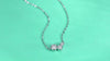 1White Dew Luxury Fashion Diamond Pendant Necklace Set With Mosan Diamond Silver Ornaments Prohibit Tk Sales