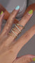 1Starlight Golden Melody - Fashionable Men And Women Ring And Ring Jewelry Set With Moissanite S925 Sterling Silver And Gold-plated Diamond Prohibit Tk Sales