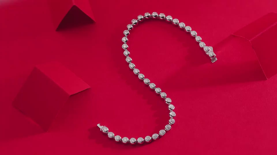 1Galaxy Dream Luxury Fashion Mosan Diamond S925 Silver Bracelet Prohibit Tk Sales