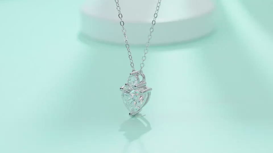 1Ripple Fantasy - A Fashionable And Luxurious Diamond Jewelry Pendant Set With Moissanite S925 Sterling Silver And Platinum Plating Prohibit Tk Sales