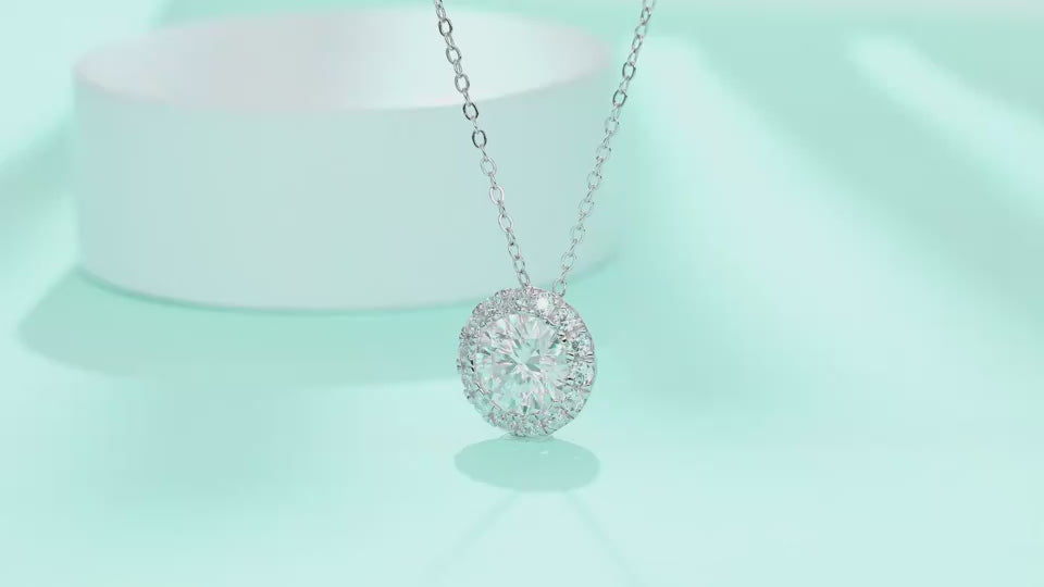 1Legend Of The Starry Night - A Fashionable And Luxurious Diamond Jewelry Pendant Set With 2-carat Moissanite S925 Sterling Silver And Platinum Plating Prohibit Tk Sales