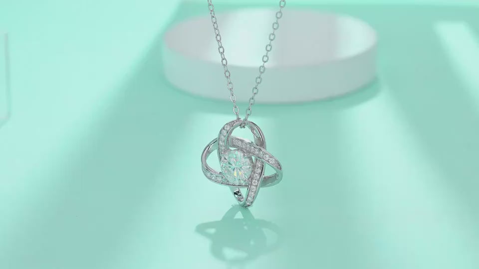 1Reciprocating - A Fashionable And Luxurious Diamond Jewelry Pendant Set With 1-carat Moissanite S925 Sterling Silver And Platinum Plating Prohibit Tk Sales