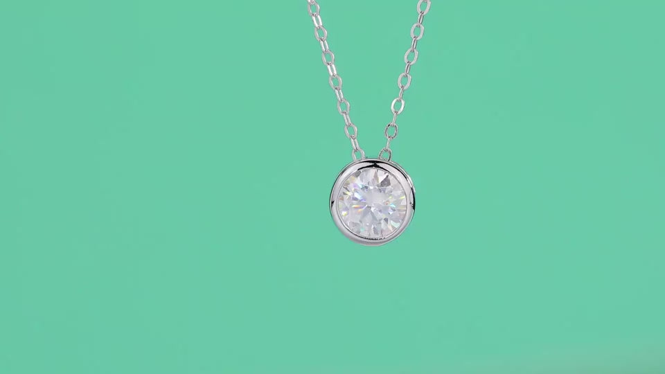 1Purity - A Fashionable And Luxurious Diamond Jewelry Pendant Set With 1-carat Moissan Diamond S925 Sterling Silver Prohibit Tk Sales