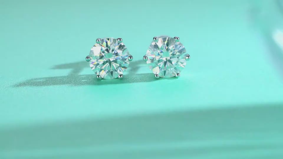 1Years Quiet Good Luxury Fashion Diamond Earrings Stud Mosan Diamond Silver Jewelry Prohibit TK Sales
