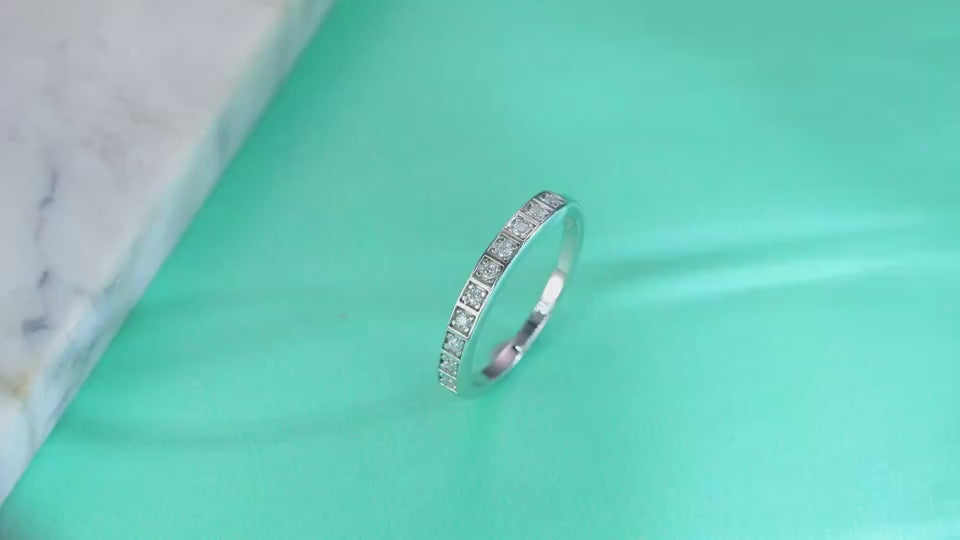 1Diamond Ring Luxury Fashion Set Moissanite Silver Ring Prohibit Tk Sales