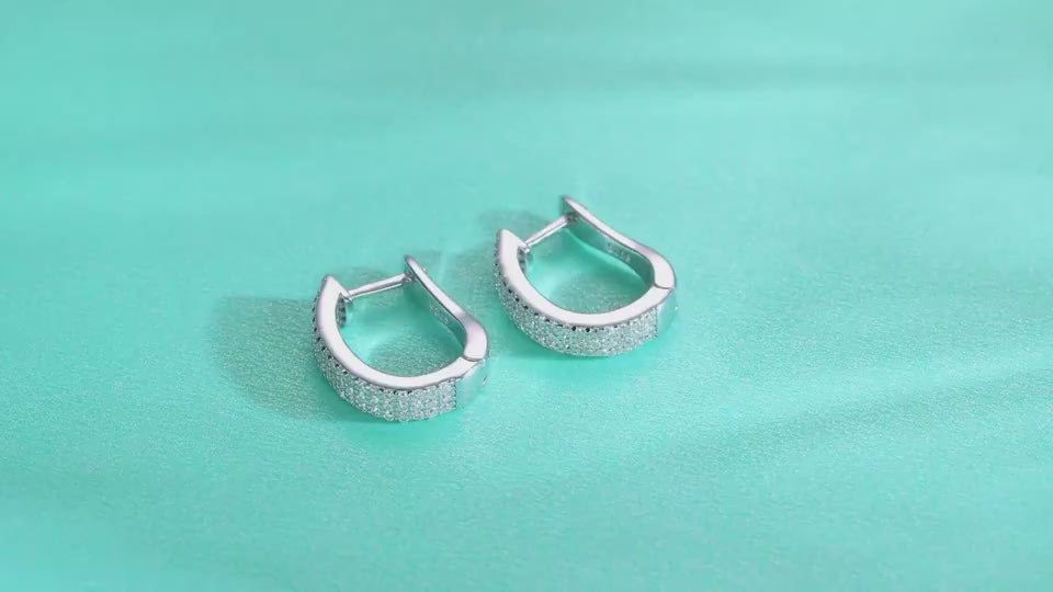 1Slow Pace Diamond Set Moissanite Silver Earrings Luxury Fashion Diamond Earrings Stud Earrings Prohibit Tk Sales