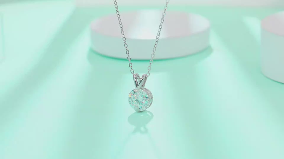 1V-shaped - A Fashionable And Luxurious Diamond Jewelry Piece Set With 2-carat Moissan Diamond S925 Sterling Silver And Platinum-plated Pendant Prohibit Tk Sales