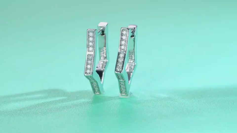 1Galaxy Wandering Diamond Set Moissanite Silver Earrings Luxury Fashion Diamond Earrings Stud Earrings Prohibit Tk Sales