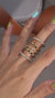 1Gold Ring - A Fashionable Men And Women Ring And Jewelry Piece Set With Moissanite S925 Sterling Silver And Gold-plated Diamonds Prohibit Tk Sales