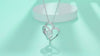 1Heart To Heart - A Fashionable And Luxurious Diamond Jewelry Pendant Set With 1-carat Moissan Diamond S925 Sterling Silver And Platinum Plating Prohibit TikTok sales