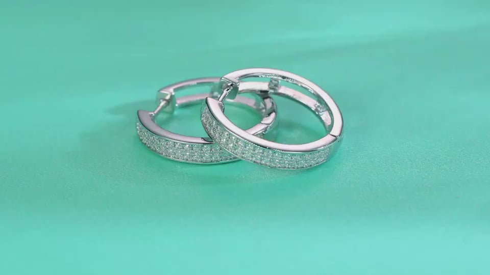 1Firefly Light - Moissanite S925 Sterling Silver Earrings With Platinum-plated Stud Earrings, Fashionable, Trendy And Affordable Diamond Jewelry Prohibit Tk Sales