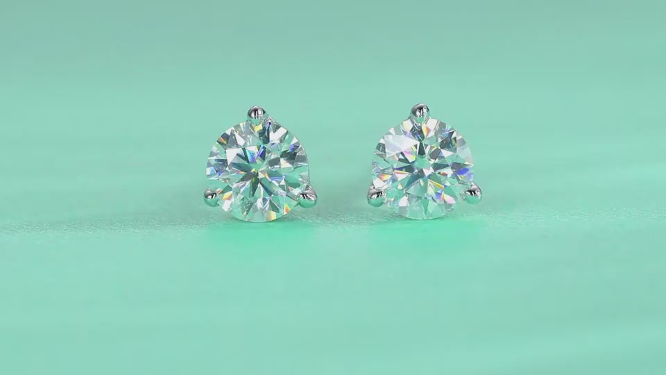 1Freeze Frame Luxury Fashion Diamond Earrings Stud Set With Mosan Diamond Silver Jewelry Prohibit Tk Sales