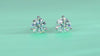 1Freeze Frame Luxury Fashion Diamond Earrings Stud Set With Mosan Diamond Silver Jewelry Prohibit Tk Sales