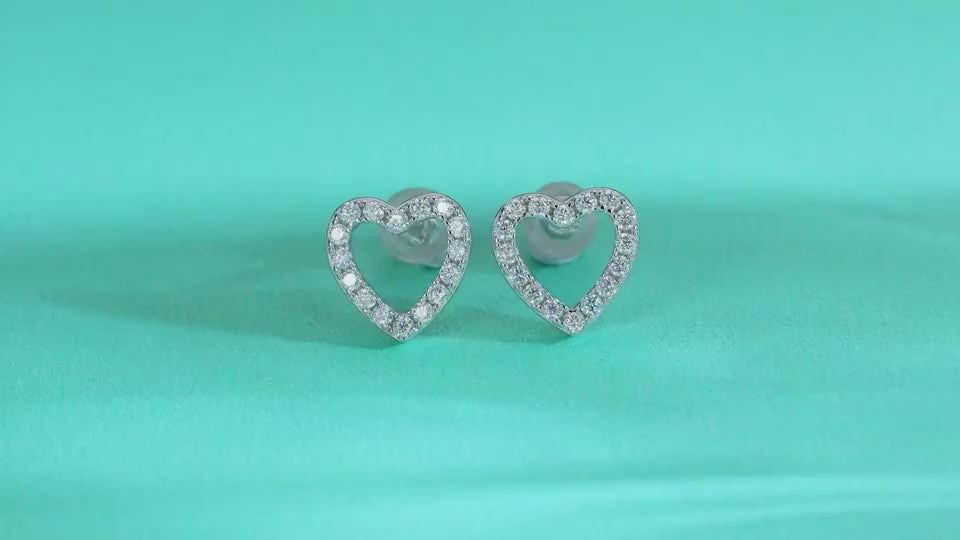 1From The Heart - Fashionable, Trendy And Affordable Jewelry With Moissanite S925 Sterling Silver And Platinum-plated Stud Earrings Prohibit TikTok sales