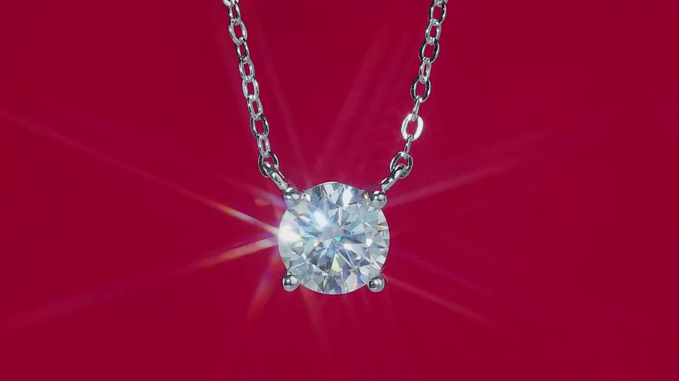 My Heart Will Last Forever - Affordable Diamond Jewelry Necklace Pendant Set With 1-carat And 2-carat Moissan Diamonds, S925 Sterling Silver And Platinum Plating. --Prohibit TikTok Sales