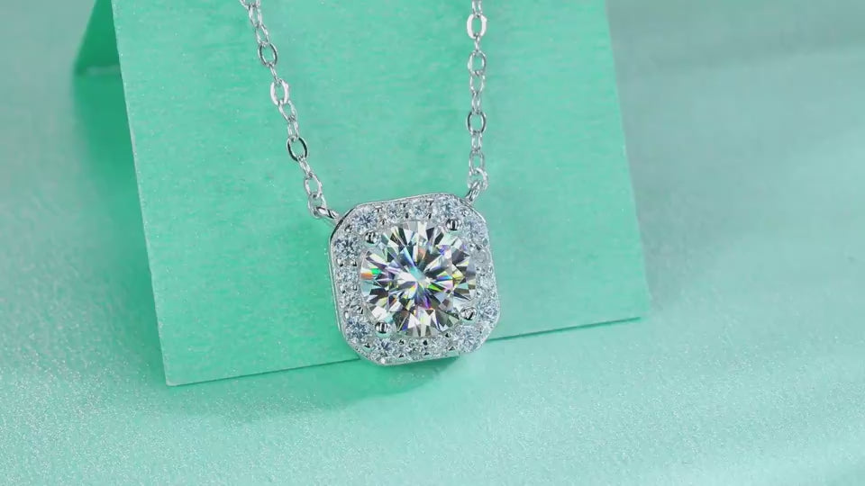 1Flower Love - A Fashionable And Luxurious Diamond Jewelry Pendant Set With 1-carat Moissan Diamond S925 Sterling Silver And Platinum Plating Prohibit Tk Sales