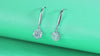 1Jumping Wind Inlaid Moissanite Silver Earrings Luxury Fashion Diamond Earrings Prohibit TK Sales