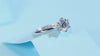 Classic Six-prong Mossan Diamond Silver Open Ring And Fixed Ring Prohibit TikTok sales