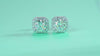 1Heart Rose Luxury Fashion Diamond Earrings Stud Set With Mosan Diamond Silver Ornaments Prohibit Tk Sales
