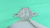 1Square Luxury Diamond Ring Fashion Moissanite Silver Ring Prohibit Tk Sales
