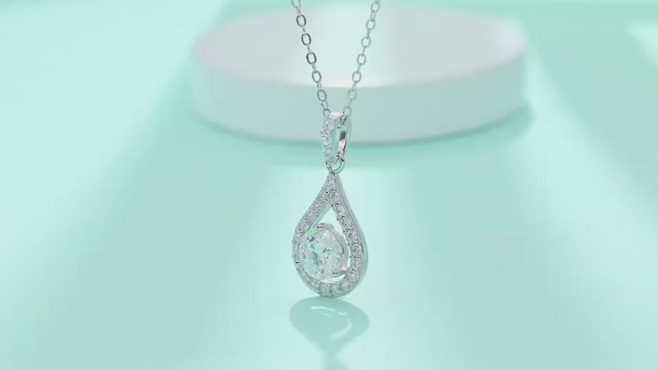 1Heart Charm - A Fashionable And Luxurious Diamond Jewelry Piece Set With 1-carat Moissan Diamond S925 Sterling Silver And Platinum-plated Pendant Prohibit Tk Sales