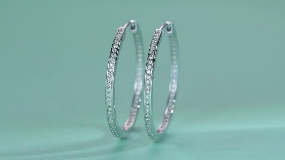 1Moon Sea - Fashionable And Luxurious Diamond Jewelry Set With Moissanite S925 Sterling Silver And Platinum-plated Stud Earrings Prohibit Tk Sales