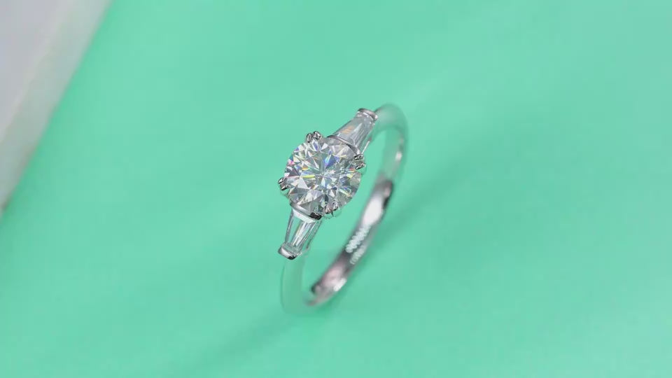 1Luxury Fashion Diamond Wedding Ring Classic Set With Moissanite Silver Ring Prohibit Tk Sales
