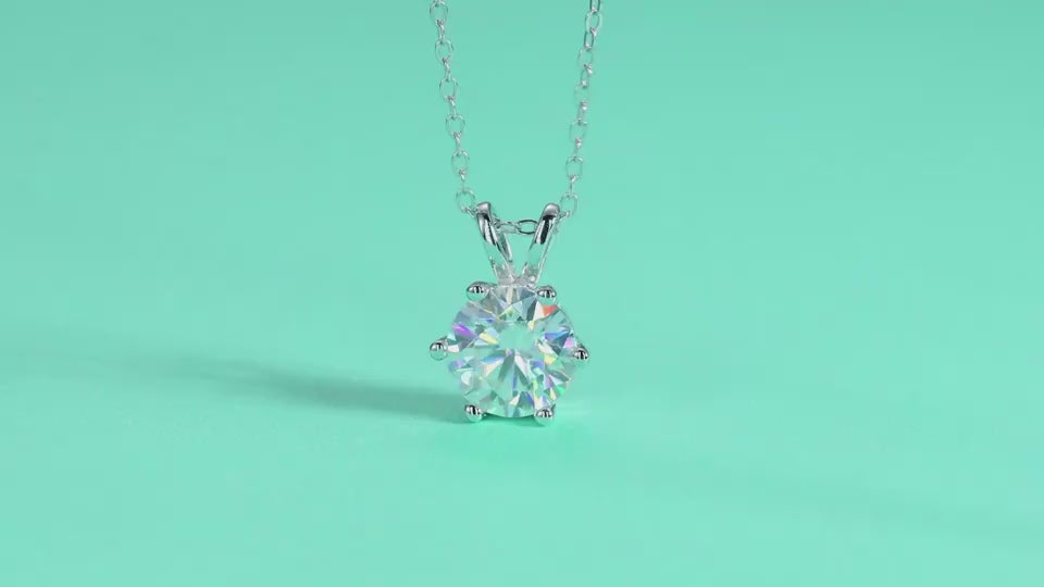 1Romantic Mark Luxury Fashion Diamond Pendant Necklace Set With Mosan Diamond Silver Ornaments Prohibit Tk Sales